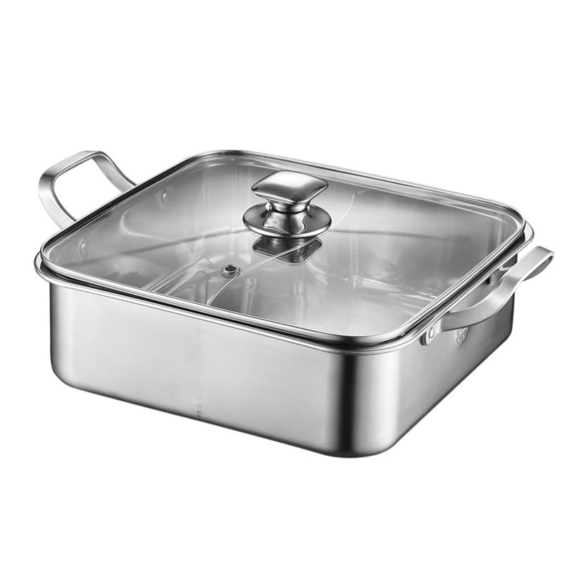 Induction Cooker - وعاء شابو من الفولاذ المقاوم للصدأ
