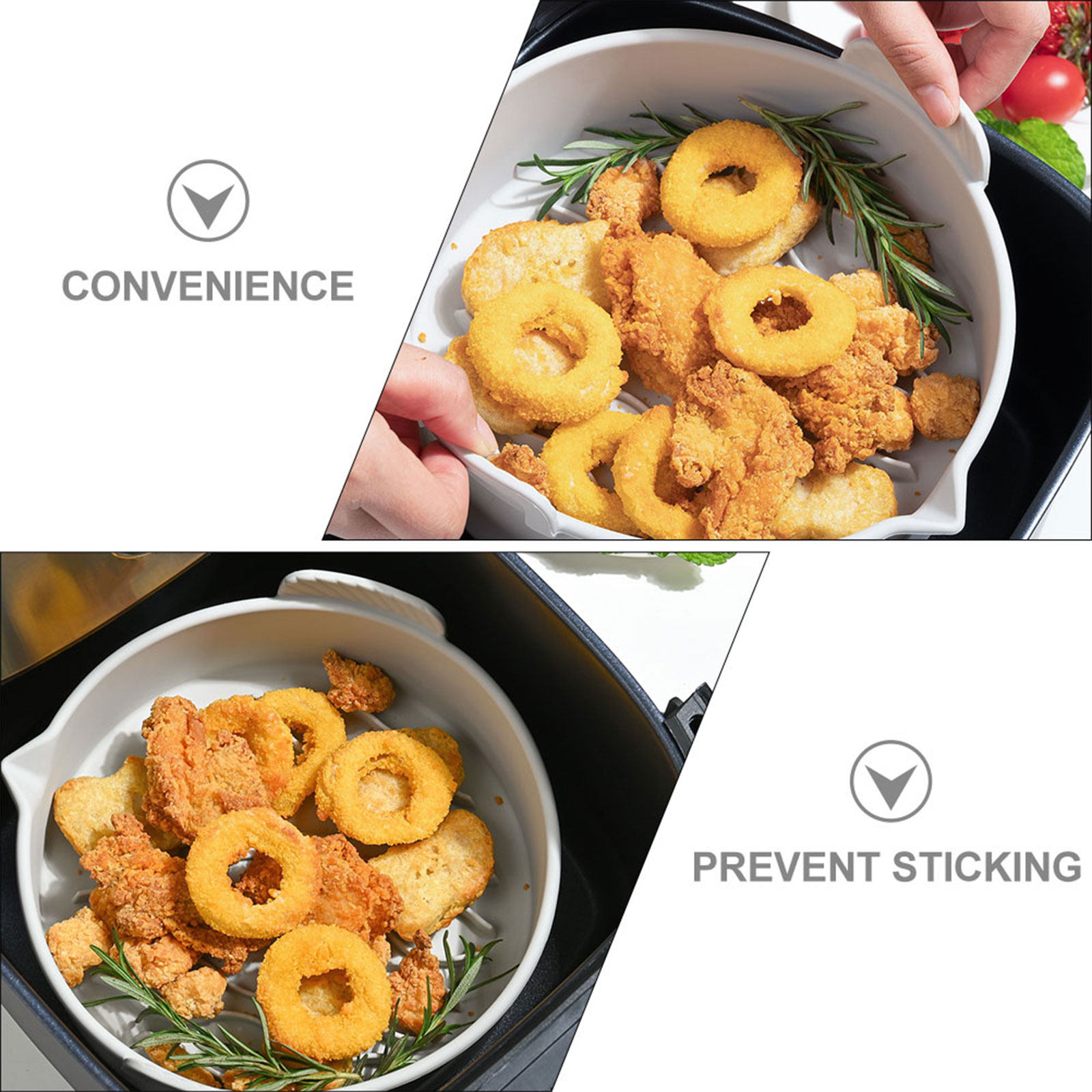 Air Fryer - بطانة سيليكون منزلية لقلاية الهواء، صينية