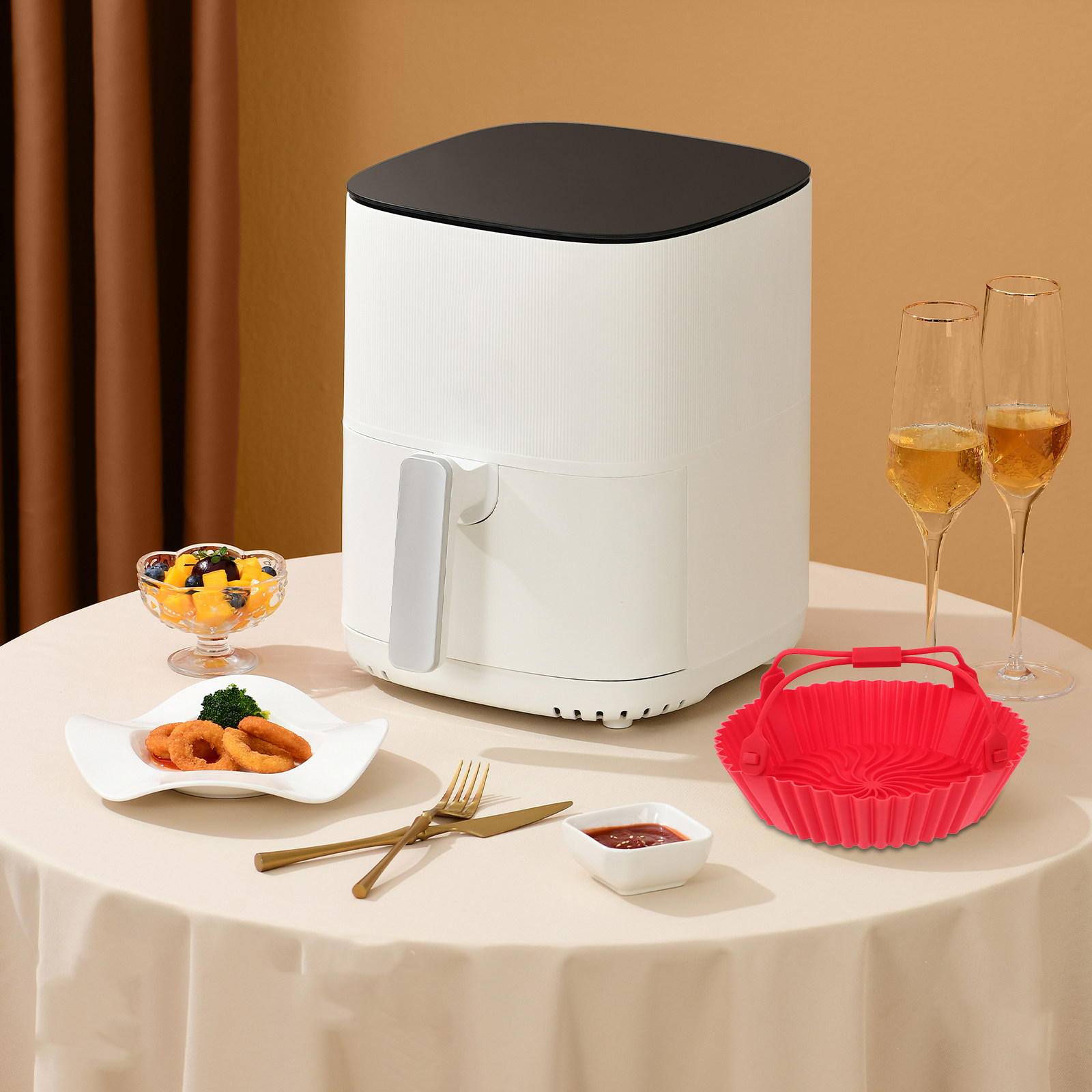 صينية سيليكون مقاومة للحرارة و - مراجعة Air Fryer وسعره