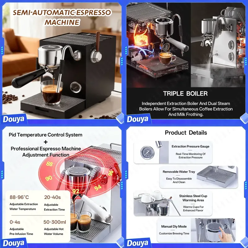 ماكينة إسبريسو شبه أوتوماتيكية - مراجعة Coffee Maker وسعره